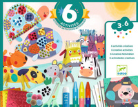 Zestaw zrób to sam 6 w 1 Zwierzęta i ich domki Djeco