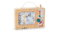 Drewniana interaktywna pozytywka Telewizor dla dzieci Lilliputiens