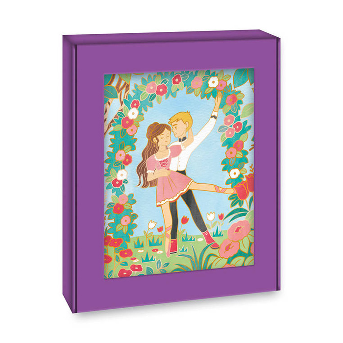 Artystyczny zestaw kreatywny Złote kontury Tancerki Janod