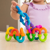 Plip Links półokrągłe klocki silikonowe Fat Brain Toys