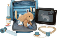 Pluszowy królik z torbą weterynarza i akcesoriami Small Foot