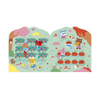 Książeczka z naklejkami Wieś Janod