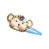 Brokatowe spinki do włosów Egzotyczne zwierzęta Zestaw kreatywny dla dzieci do tworzenia biżuterii Janod