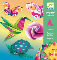 Zestaw kreatywny origami Tropiki-neonowe Djeco