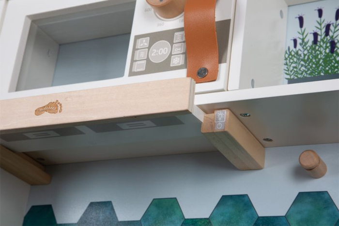 Nowoczesna kuchnia dziecięca ze światłem i dźwiękiem Biała Tasty Small Foot