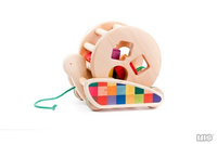 Ślimak z kolorowymi klockami. Sorter, BAJO