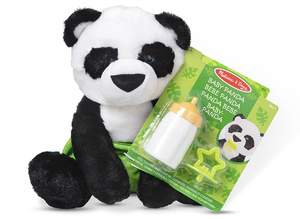 Miś przytulanka pluszak do karmienia Dziecko Pandy Melissa and Doug