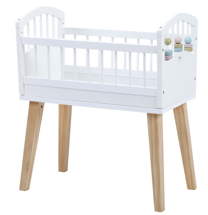 Drewniane łóżeczko dla lalki w skandynawskim stylu Astrup