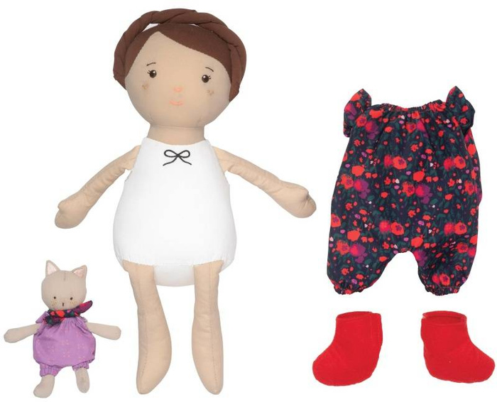 Freddie lalka z małym przyjacielem kotkiem Manhattan Toy