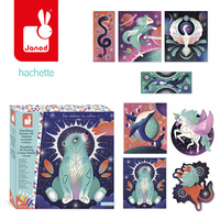 Malowanie kropkami Puentylizm 3D Kosmiczne zwierzęta Janod