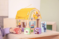 Drewniany domek dźwiękowy aktywizujący Farma Lilliputiens