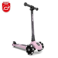 SCOOTANDRIDE Highwaykick 3 LED Hulajnoga składana ze świecącymi kółkami 3+ Rose