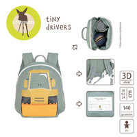 Lassig Plecak mini Tiny Drivers Spychacz 
