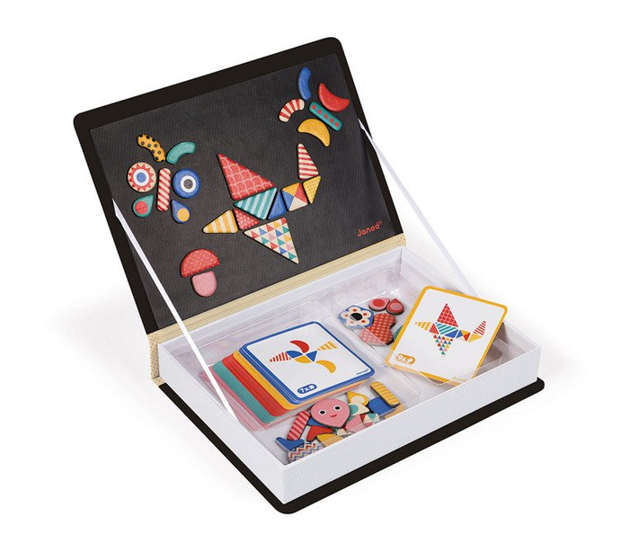 Magnetyczna układanka Kształty Magnetibook kolekcja 2018, Janod
