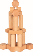 Drewniane klocki dla dzieci 75 el Goki Nature