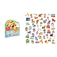 Duże naklejki wielorazowe dla dzieci 50 sztuk Farma Janod