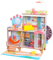 Domek dla lalek 2w1 diabelski młyn Fun Beach House KidKraft