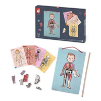 Magnetyczna układanka, magnesy dla dzieci. Anatomia, Janod