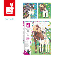 Zestaw kreatywny dla dzieci Malowanie po numerach Konie Janod