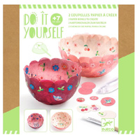 Zestaw artystyczny papierowe miseczki Różowe Djeco