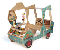 Drewniany Food Truck auto do zabawy w sklep Erzi