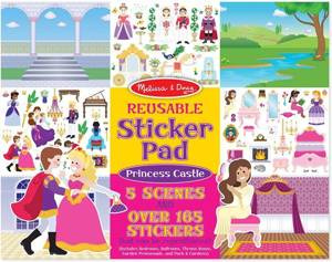 Zestaw z naklejkami wielokrotnego użytku Zamek Księżniczki Melissa & Doug