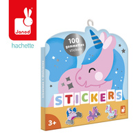 Naklejki wielorazowe dla dzieci 100 sztuk Jednorożce Janod