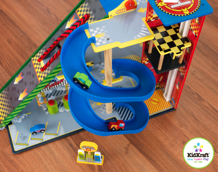Garaż dla dzieci z wielką rampą - torem wyścigowym, KidKraft
