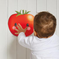 Gra przebijanka z młotkiem drewniana Warzywa Farma Janod