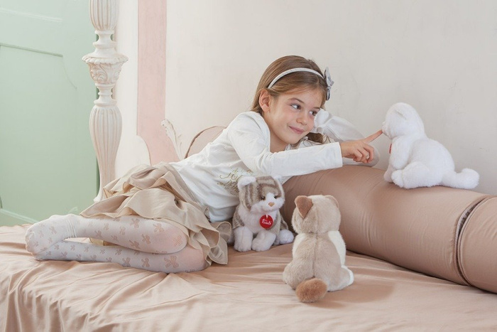 Pluszowy kotek. Szaruś, Trudi