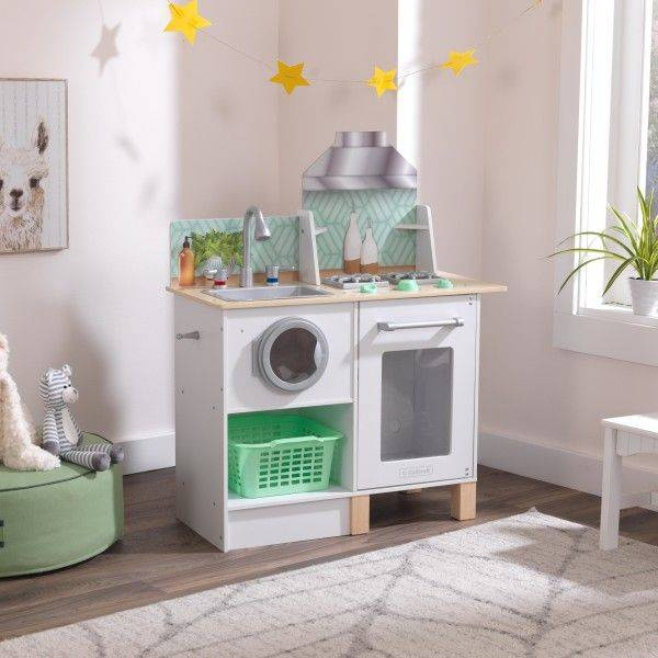 Kuchnia drewniana dla dzieci Whisk & Wash z pralnią KidKraft