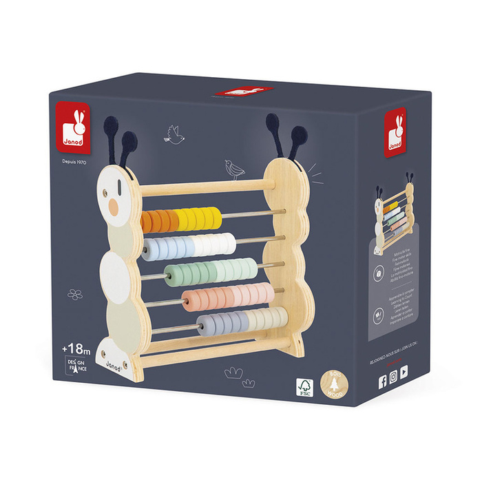 Liczydło dla dzieci Gąsienica Sweet Cocoon Janod