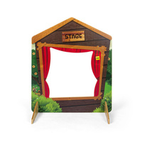 Drewniana scenka do odgrywania ról Zabawa w teatr Erzi