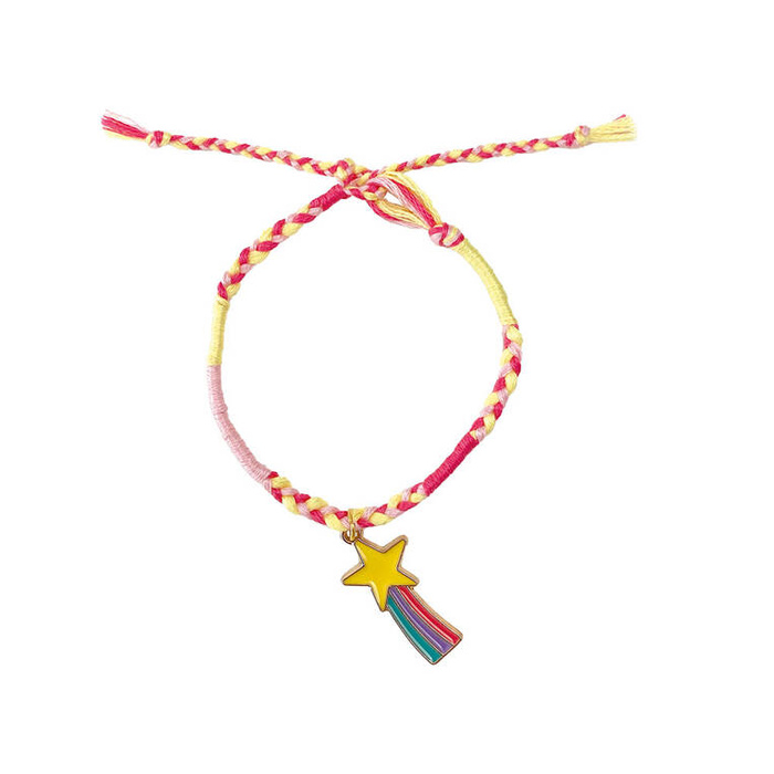 Zestaw kreatywny robienie biżuterii Tęczowe bransoletki 30 szt. Janod