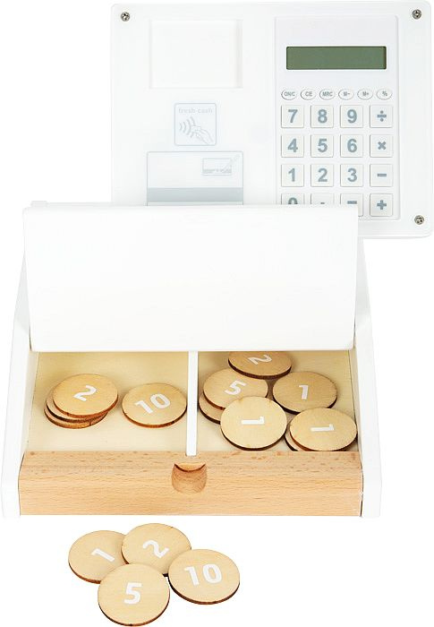 Realistyczna drewniana kasa fiskalna dla dzieci Fresh Small Foot