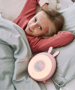 Królik Lampka budząca światłem różowa Rabbit & Friends