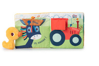 Książeczka aktywizująca z mini-przytulanką Na farmie Kaczorek Gaspard Lilliputiens