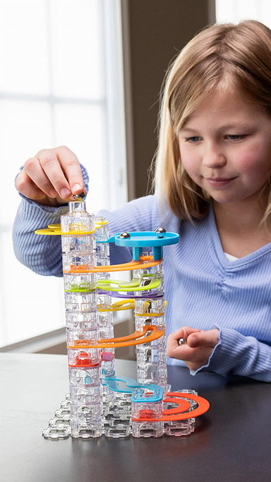 Interaktywny kulodrom dla dzieci Trestle Tracks Zestaw Konstruktorski Fat Brain Toys