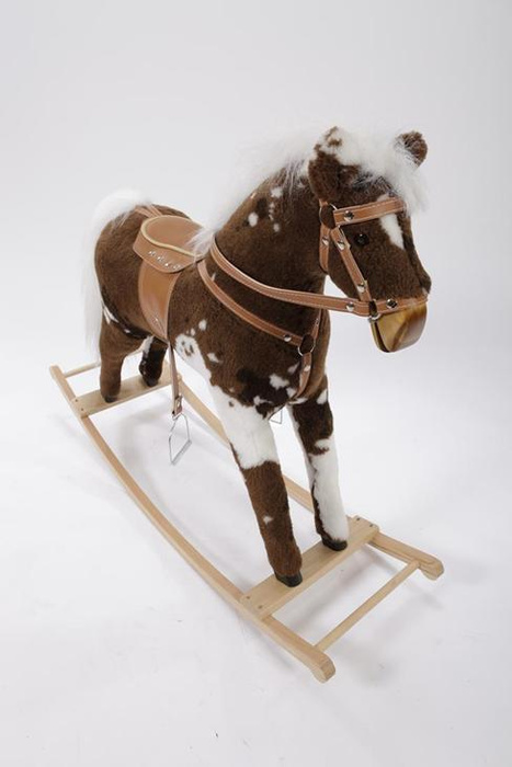Koń na biegunach XL. Koń łaciaty