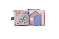 Materiałowa edukacyjna książeczka z mini gryzakiem Czerwony Kapturek LILLIPUTIENS