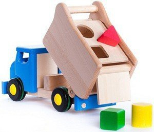 Drewniany samochód, sorter. Wywrotka, Bajo