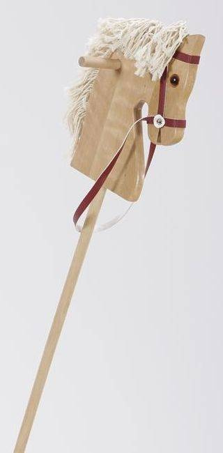 Koń na kiju z kółeczkami drewniany Hobby Horse Mumbee