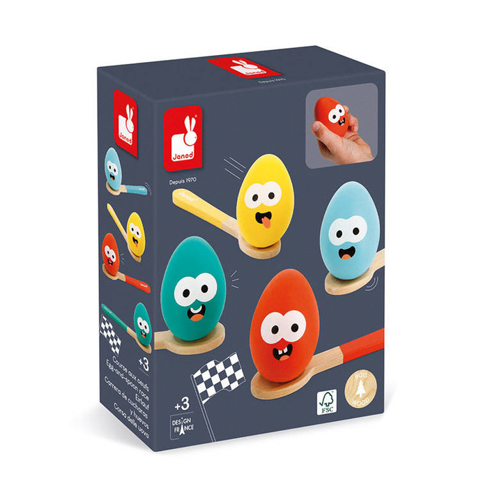 Gra Wyścig z jajkiem i łyżką Janod