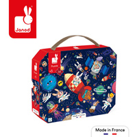 Puzzle w walizce Rakieta kosmiczna 54 el. Janod