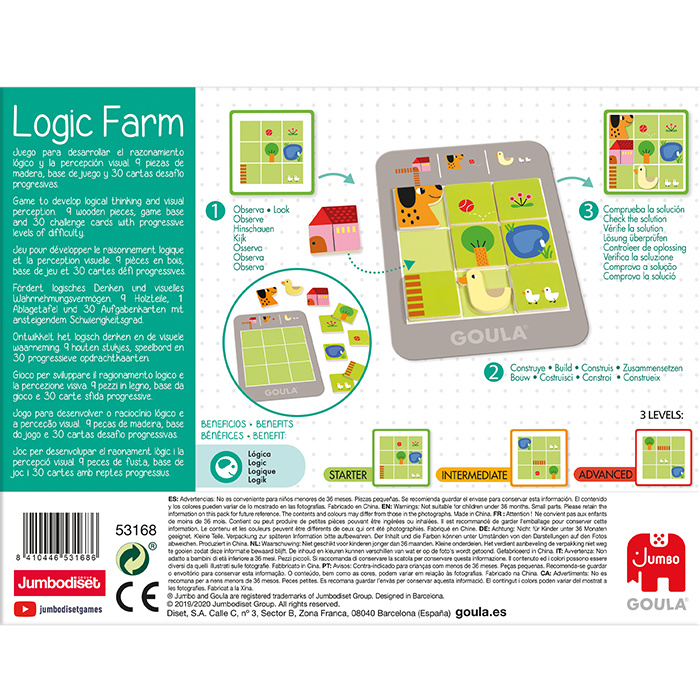 Gra dla dzieci Logic Farm Goula