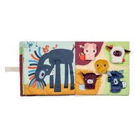 Książeczka z pacynkami Młode zwierzątka Lilliputiens edukacyjna Zabawka dla niemowląt