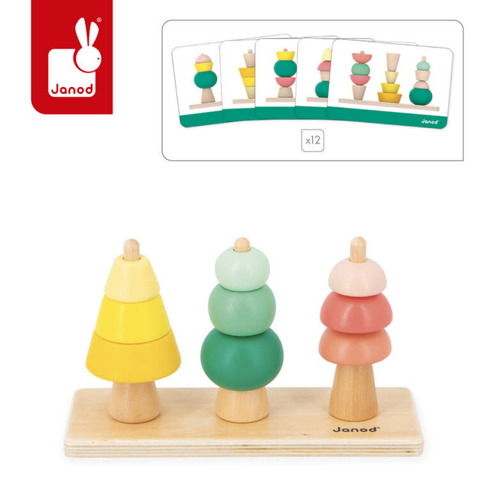 Zestaw 4 zabawek edukacyjnych Box 36 m-cy Janod