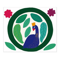 Zestaw kreatywny Papierowy wieniec na ścianę Paw 7+ Janod