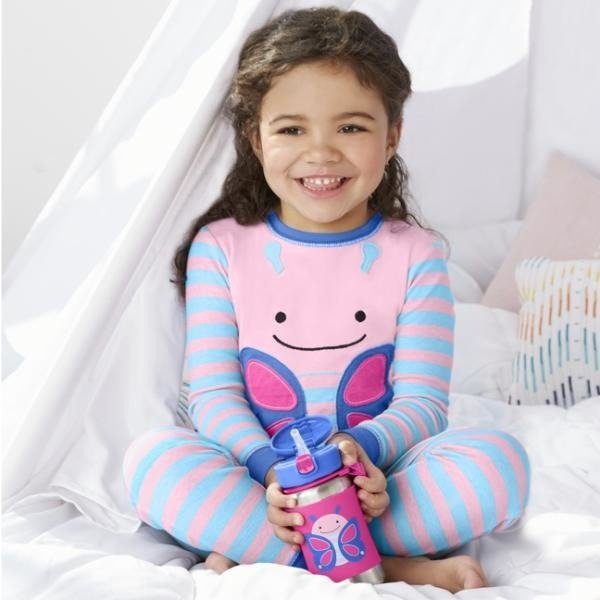 Stalowy bidon Motyl Zoo Skip Hop