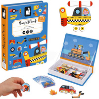 Magnetyczna układanka Pojazdy Magnetibook kolekcja 2018, Janod